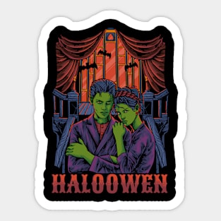 Dracula couple Sticker